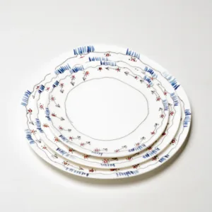 Plate L Anemone Milk Midnight Flowers – Image 1