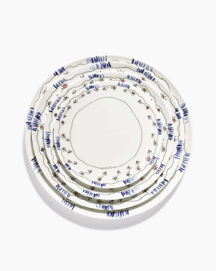 Plate L Anemone Milk Midnight Flowers – Image 4