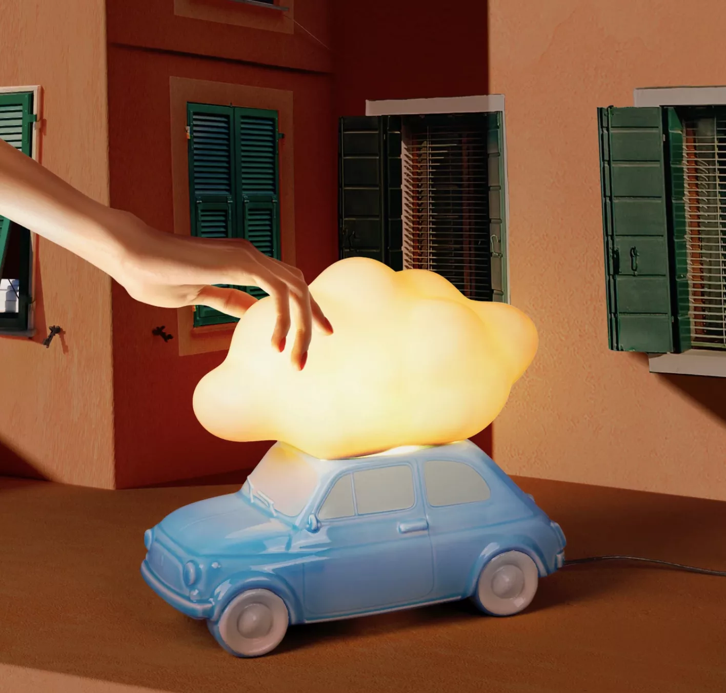 Lampe Voiture Bleue "Nuvola" – Image 2