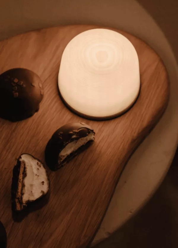 Fondant Petit Plateau + Petite Lumineuse Frêne Thermo