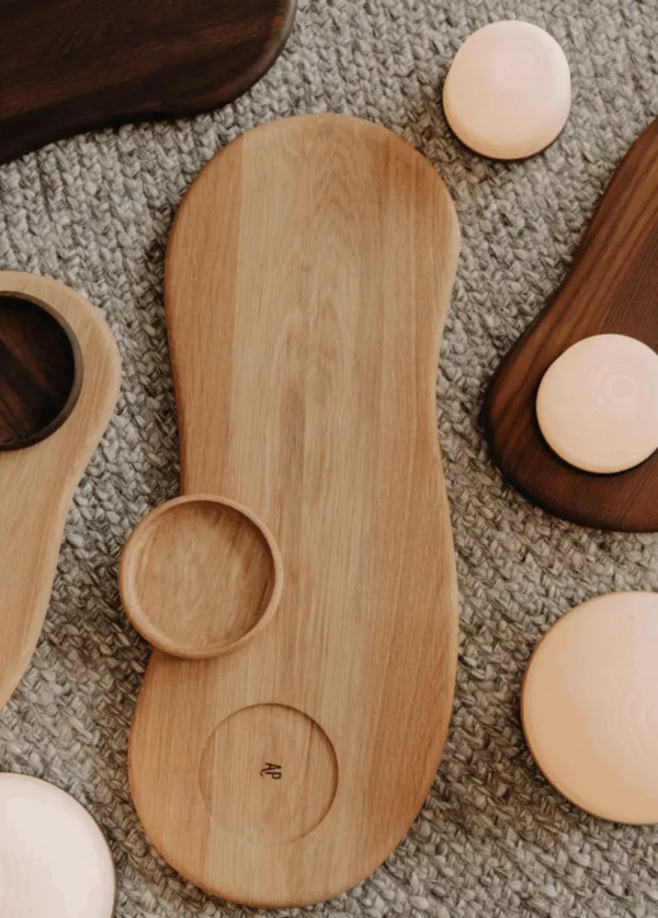 Fondant Plateau Long + Petite lumineuse Chêne