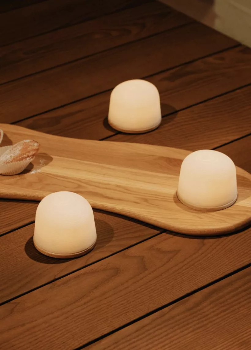 Fondant Plateau Long + Petite lumineuse Chêne – Image 1