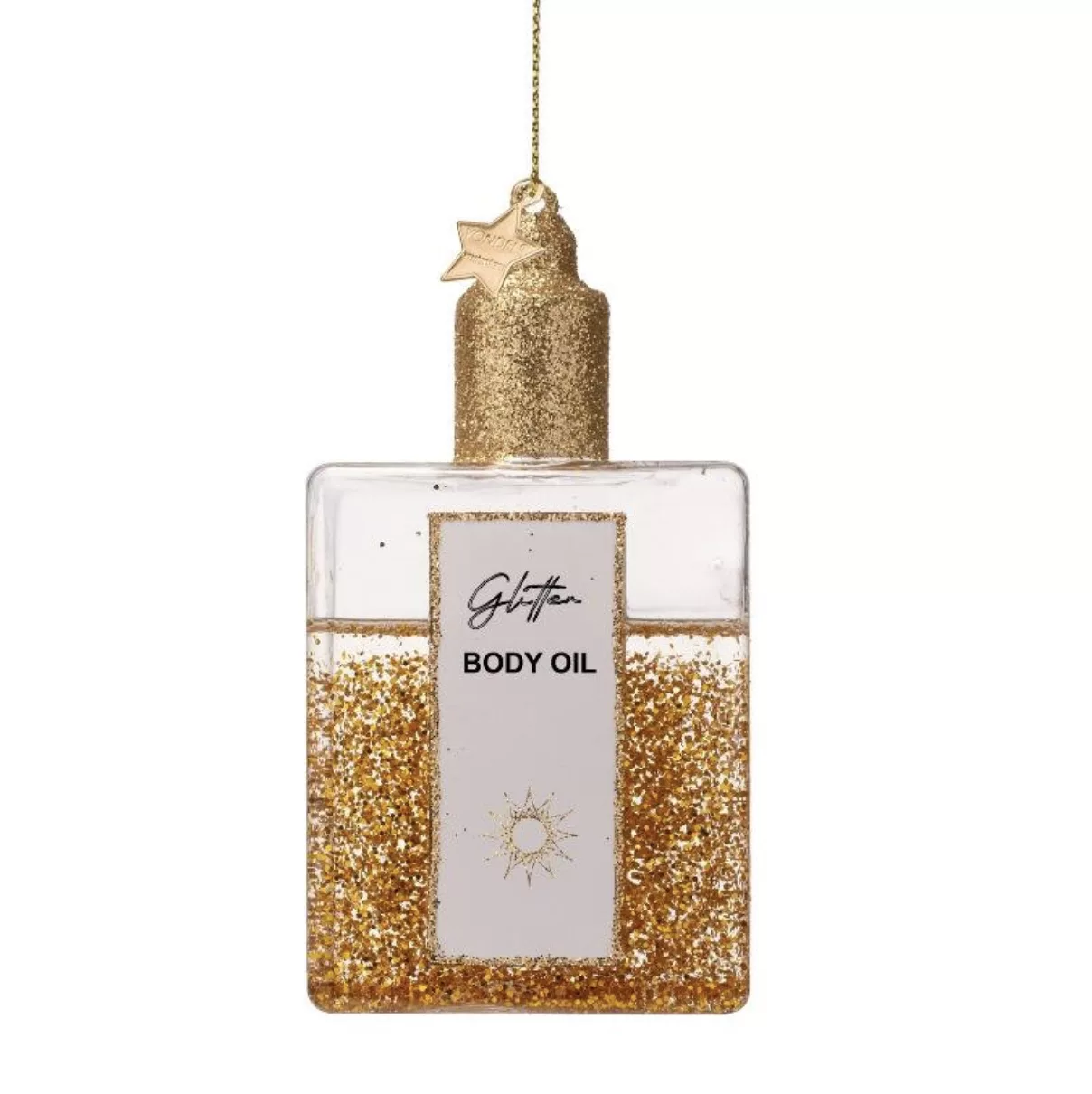 Ornament glass body oil w/glitters – Image 1