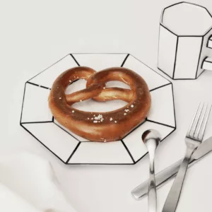 Assiette à dessert 18,5 cm set de 2 Carte blanche – Image 4