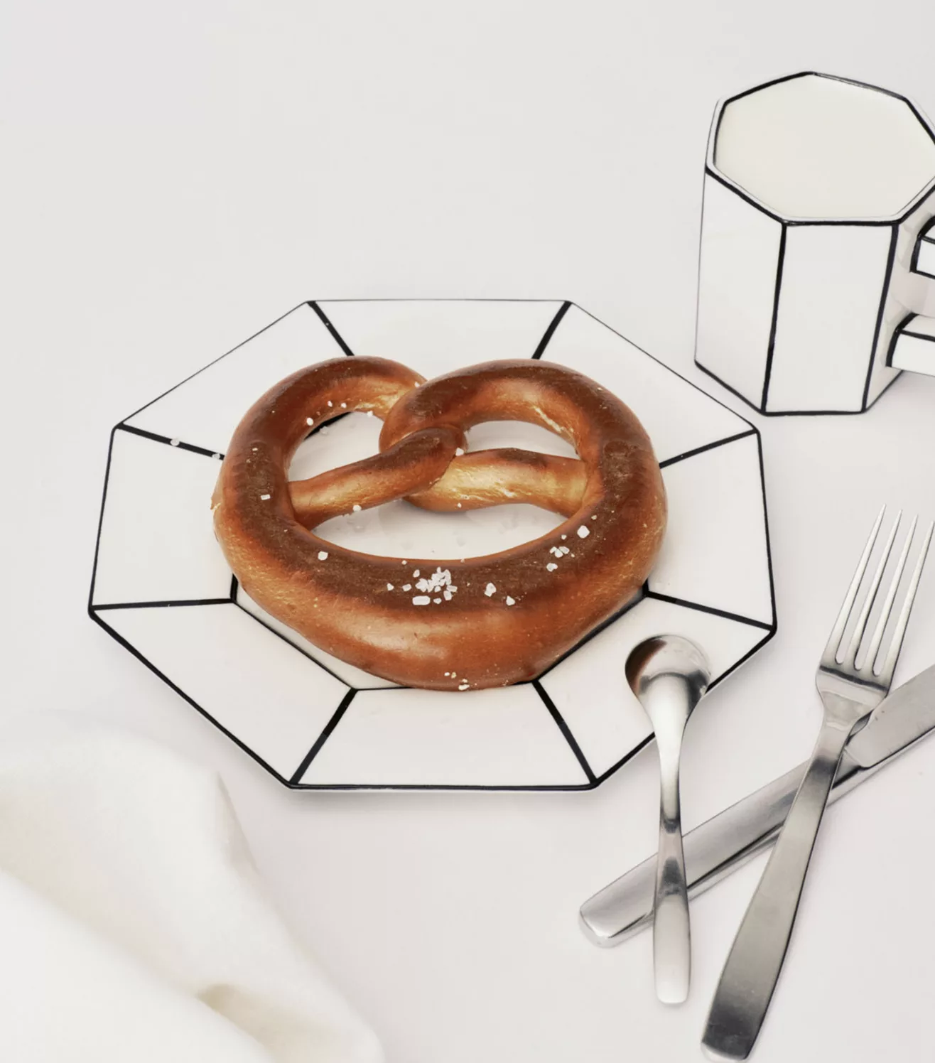 Assiette à dessert 18,5 cm set de 2 Carte blanche – Image 4