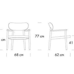 Chaise lounge 119 F Rouge – Image 3