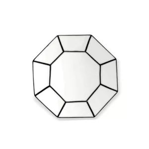 Assiette à dessert 18,5 cm set de 2 Carte blanche – Image 1