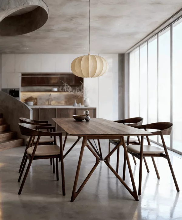 Muna Chair - Walnut - Upholstered Seat