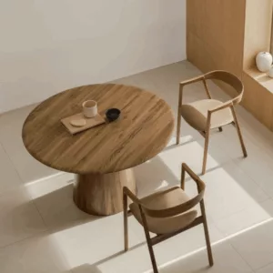 Muna Chair - Walnut - Upholstered Seat – Image 4