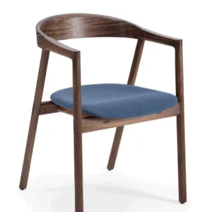 Muna Chair - Walnut - Upholstered Seat – Image 7