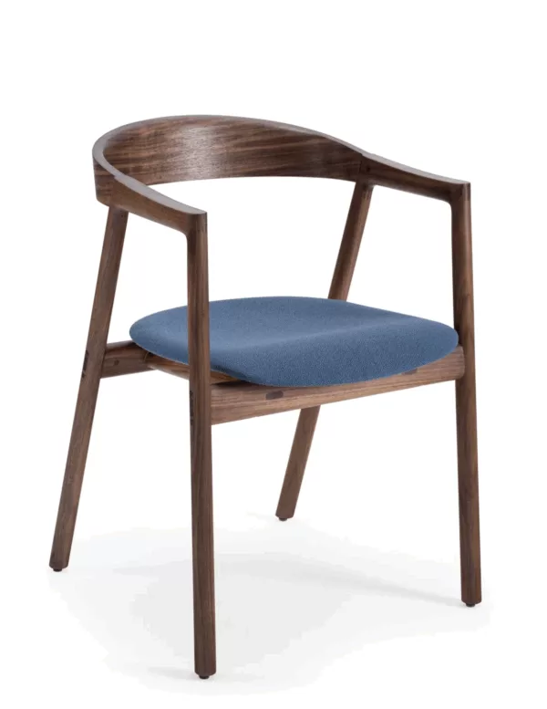 Muna Chair - Walnut - Upholstered Seat