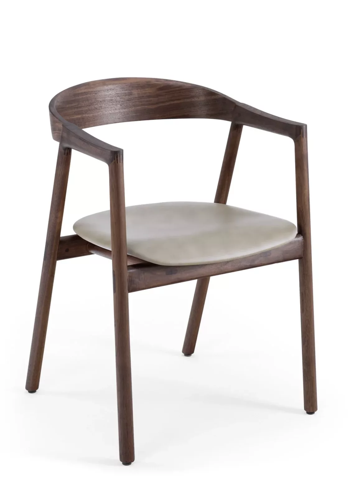 Muna Chair - Walnut - Upholstered Seat – Image 6