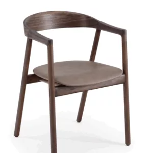 Muna Chair - Walnut - Upholstered Seat – Image 5
