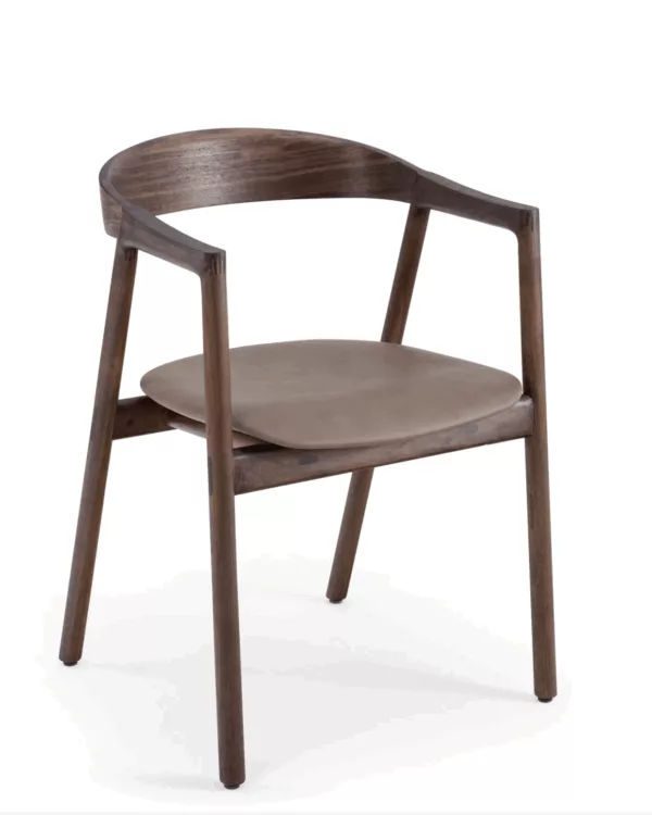 Muna Chair - Walnut - Upholstered Seat