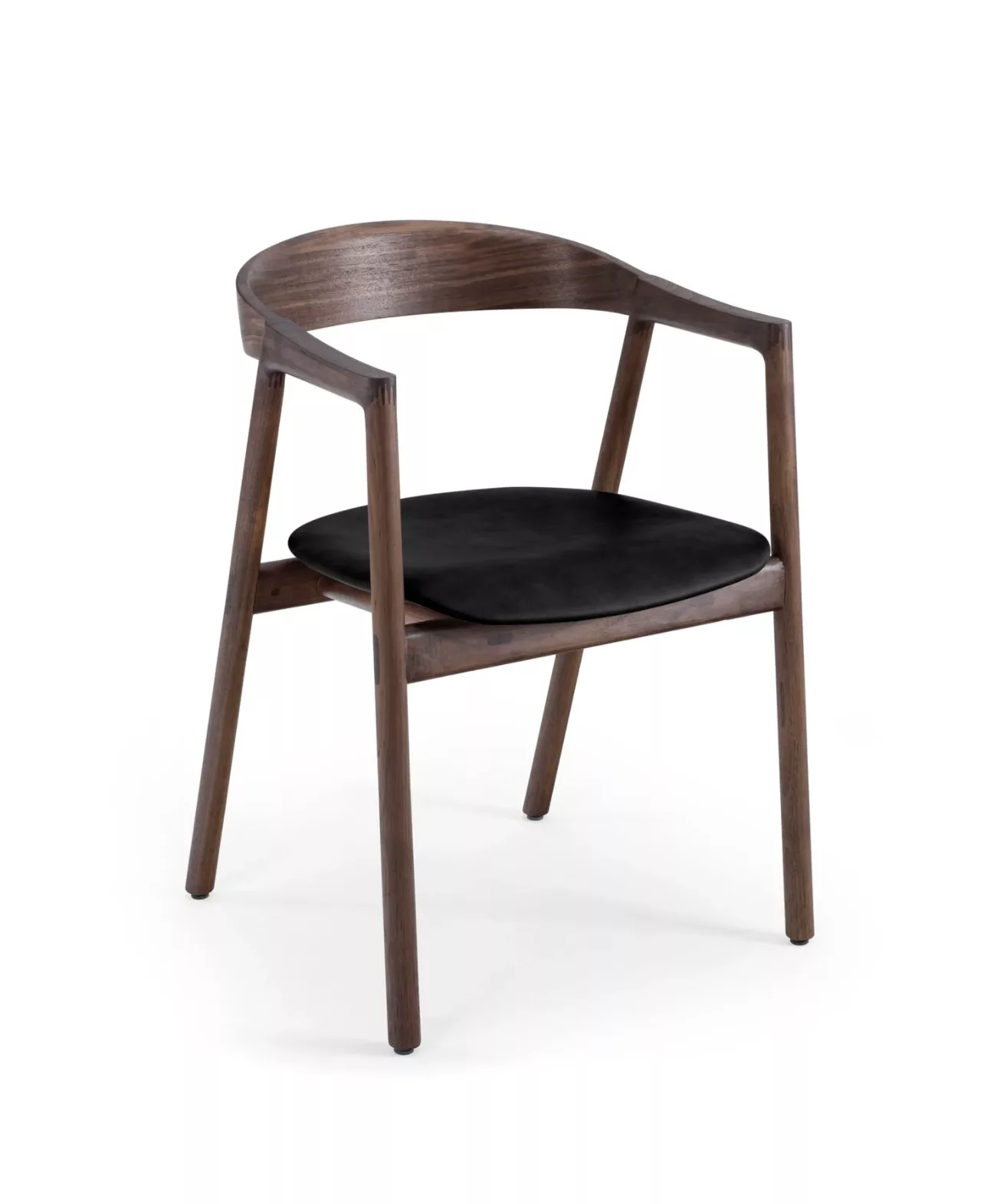 Muna Chair - Walnut - Upholstered Seat – Image 8