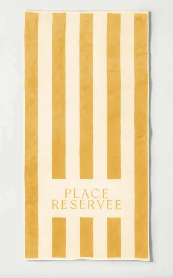 Drap de plage Place réservée 100 x200 cm