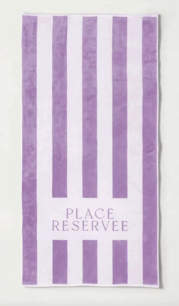 Drap de plage Place réservée 100 x200 cm