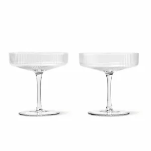 Coupe à champagne Ripple set de 2 – Image 2