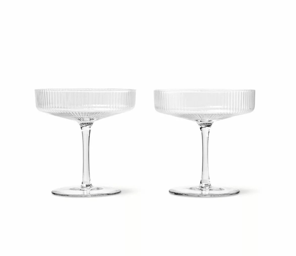 Coupe à champagne Ripple set de 2 – Image 2